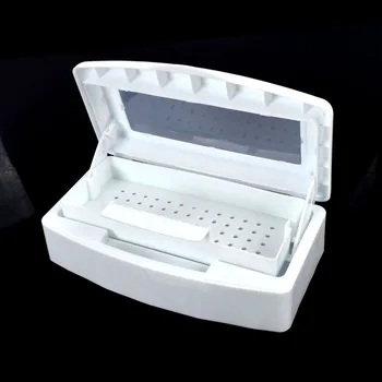 

YZWLE 1 Pc Pro Nail Art Imported Resin Sterilizer Tray Disinfection Box Salon Beauty Manicure Tool Sterilizing Tray High Quality