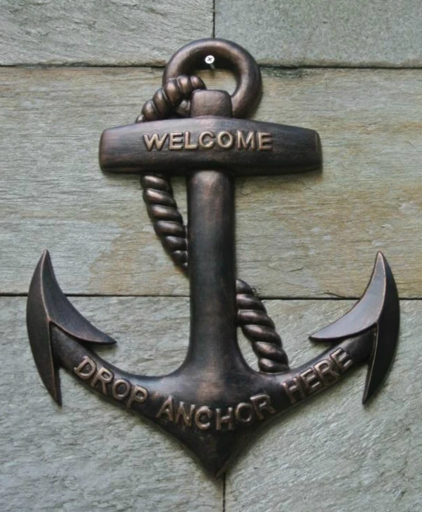 Cast Aluminum Alloy Ship s Anchor Hanging Wall Mounted Boat Nautical Seashore Marine Beach Sea Metal