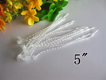 

500 pieces/lot 5 inch Transparent Plastic Adjustable Security Beaded Loop Barb Fastener Tag lock Accessories