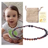 HAOHUPO collier en ambre naturel certificat d'approvisionnement authenticité véritable baltique ambre pierre bébé collier cadeau 10 couleur 14-33cm ► Photo 1/6