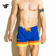 YF брендовые летние новые мужские шорты кэжуал Доступные шорты Свободные эластичные талии дышащие пляжные шорты