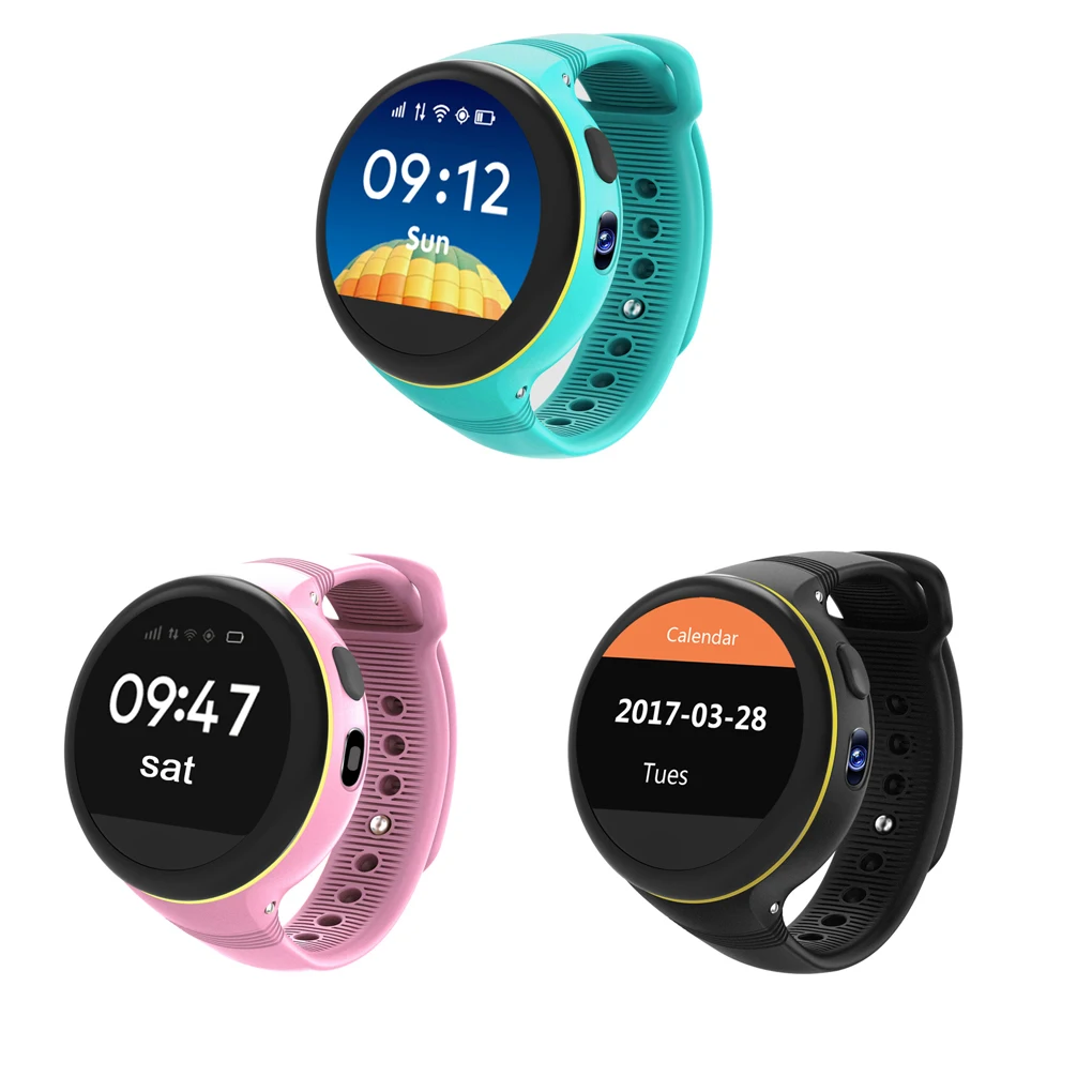 S668 круглый Экран Смарт часы Дети gps/LBS/gps Multi позиционирования sos вызов IP54