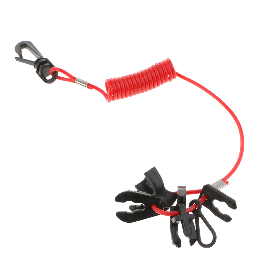 1 Pcs Universal Outboard Kill Switch Lanyard Stop Switch With Lanyard Fit Yamaha Suzuki Tohatsu Honda Nissan Outboards Motors 