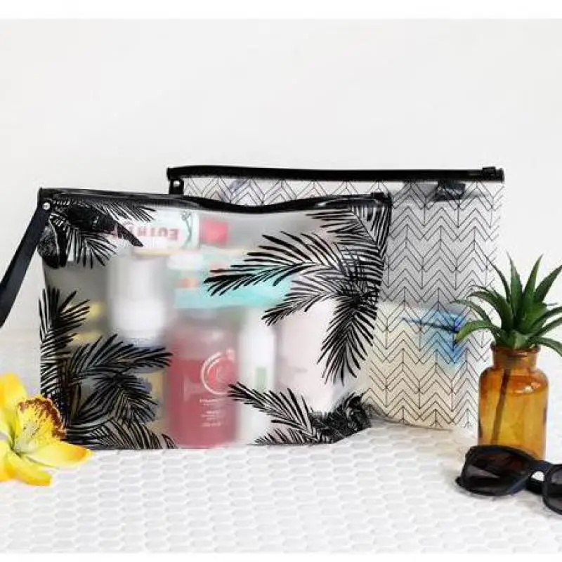 A4/A5 Simple Leaves Transparent PVC File Folder Document Filing Bag Cosmetic Stationery Promotional Gift | Канцтовары для офиса и
