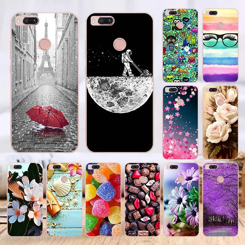 

FORLAS Xiao Mi 5X Mi 5X caso suave TPU silicona casos Xiao Mi A1 contraportada mi a1 transparente caja del phone del Protect