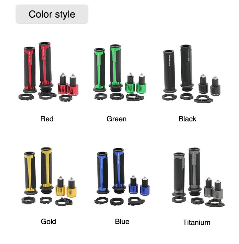 ZSDTRP BARRACUDA CNC 7/8 ''мотоциклетные ручки бар колпачки/руль Грипсы Комплект Универсальный 22 мм уличные и гоночные мото гоночное сцепление