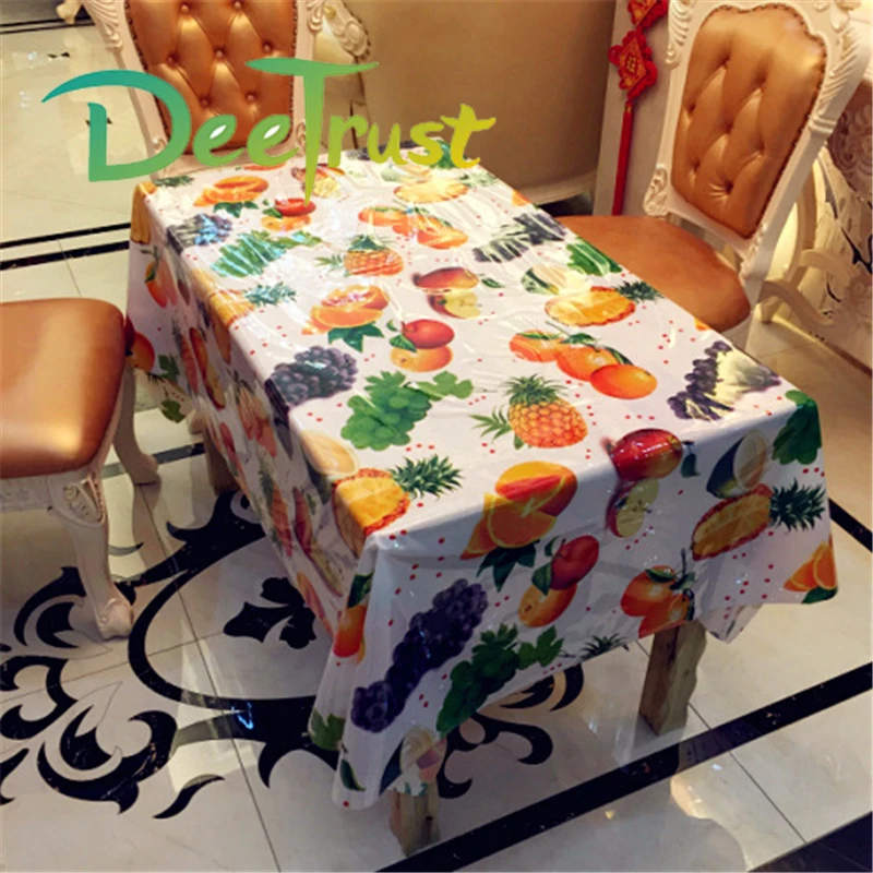 Buy Pastoral Fruit Table Cloth PVC Waterproof