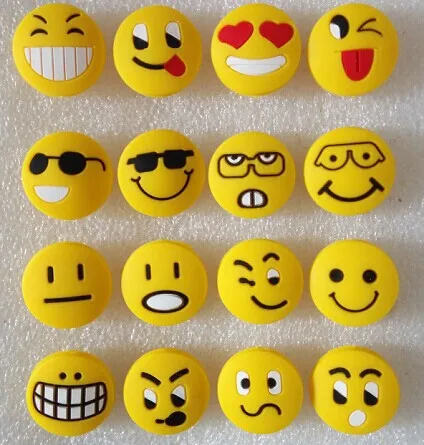 FUNNY cartoon Tennis racket Vibration Dampener Silicone tennis racket Dampener shock absorber 50 pcs