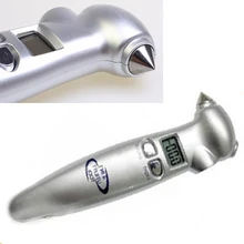 Четыре многофункциональный цифровой высококачественный автомобильный манометр для измерения давления в шинах высоко рентабельной ЖК-дисплей дисплей серебристого цвета