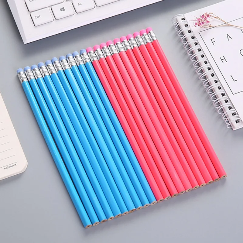 1 шт Карамельный цвет деревянные карандаши HB карандаш с ластиком голова стираемую ручки для школы писать и рисовать канцелярские
