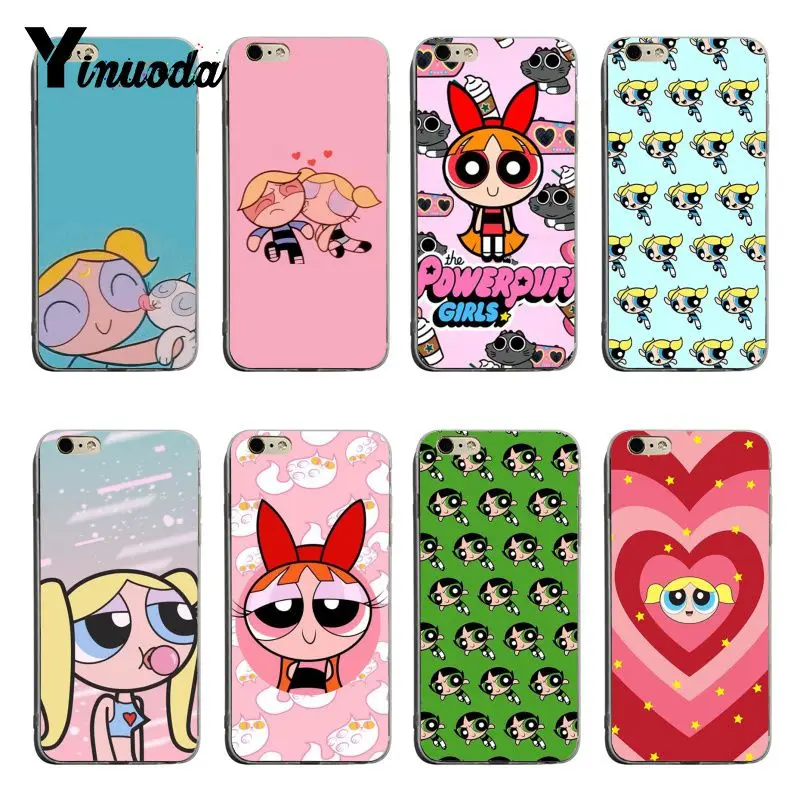 

Yinuoda Cute The Powerpuff Girls DIY Painted Beautiful Phone Accessories Case For iPhone XSMax X XS XR 7 7Plus 8 8plus 6s 6plus