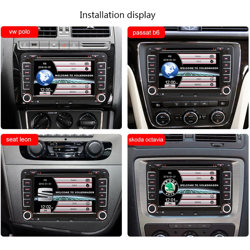 Junsun 2 DIN автомагнитола DVD GPS 7 '' bluetooth fm Радио стерео плеер для Volkswagen VW polo passat b6 jetta