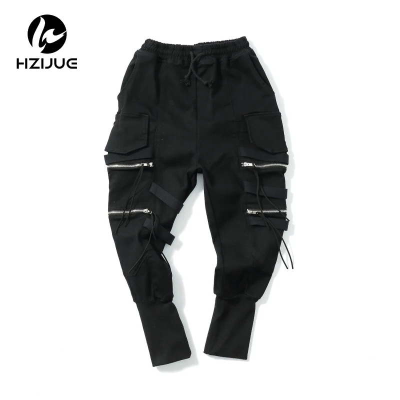 Urban Style pants For Men Sweatpants Joggers Men fashion trousers Hip Hop streetwear biker jogger Pants Mens black Trousers