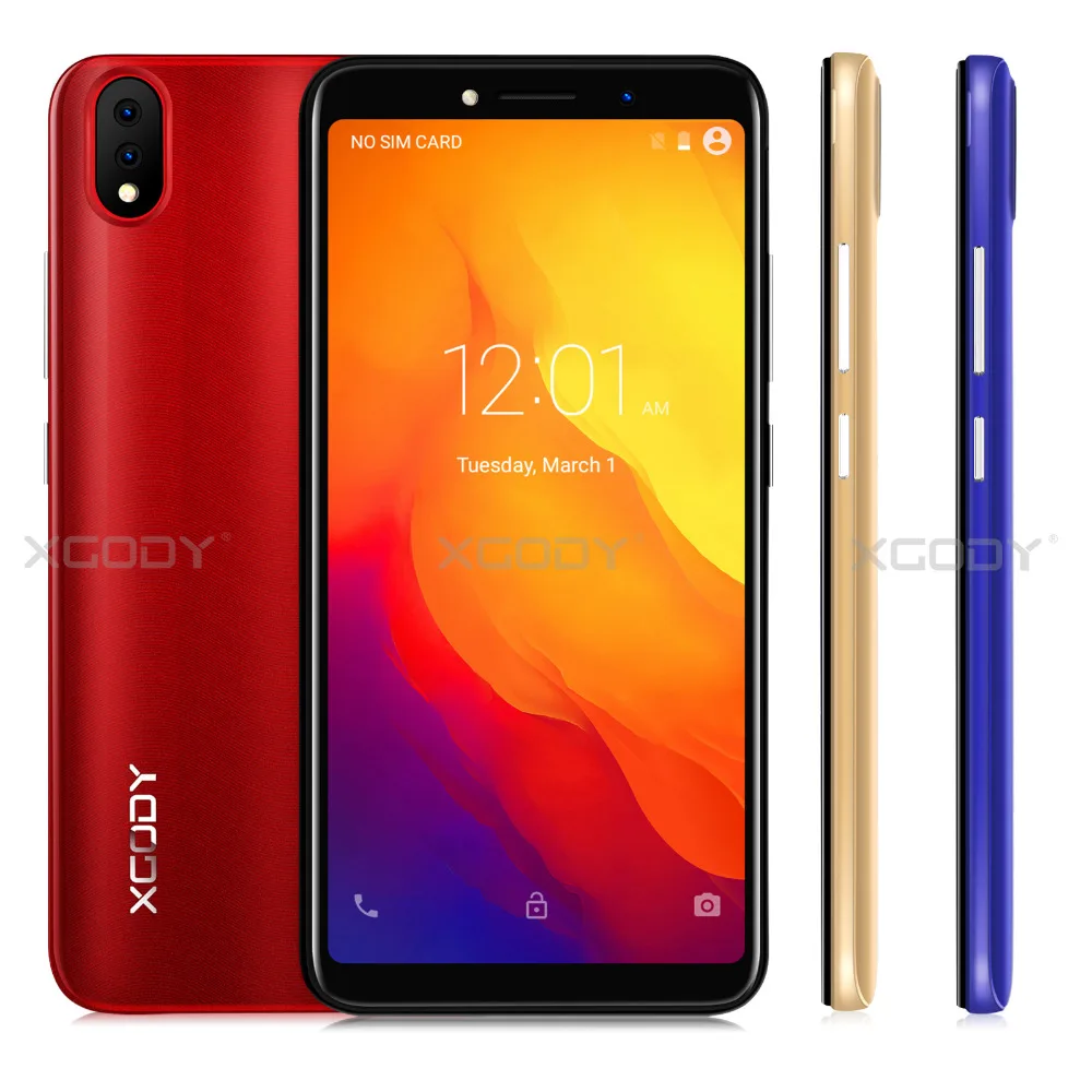 XGODY New 3G Mobile Phone 18:9 5.5 inch MTK6580 Quad Core 2GB RAM 16GB ROM 5MP Cameras Android 8.1 Smartphone XGODY New 3G Mobile Phone 18:9 5.5 inch MTK6580 Quad Core 2GB RAM 16GB ROM 5MP Cameras Android 8.1 Smartphone