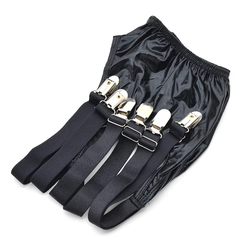 Lychee 1 Piece Harajuku Punk Sexy Women Knee Leg Garter Belt Black PVC Leather Leg Ring Suspender Intimates Lychee 1 Piece Harajuku Punk Sexy Women Knee Leg Garter Belt Black PVC Leather Leg Ring Suspender Intimates