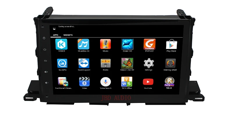 JBD 10 1 дюймов Высокое разрешение android автомобильный gps для TOYOTA Highlander 2013 2014 2015 с