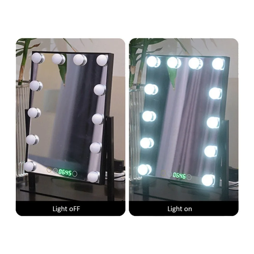 

Tabletops Lighted Makeup Mirror with LED Bulb & Dimmer USB Powered Valentine's Day Gift