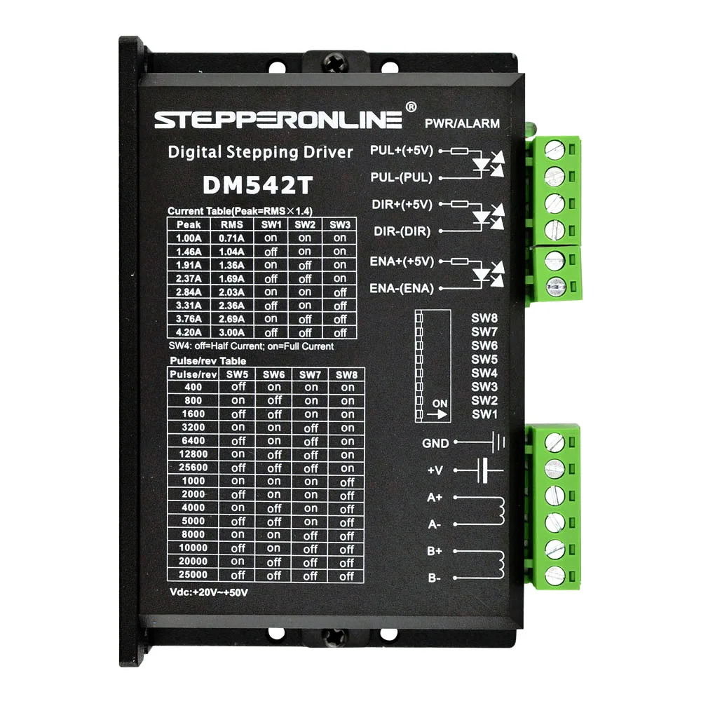 

Nema 23 Stepper Motor Driver Digital DC motor driver 20~50VDC Multi-Stepping PUL/DIR mode