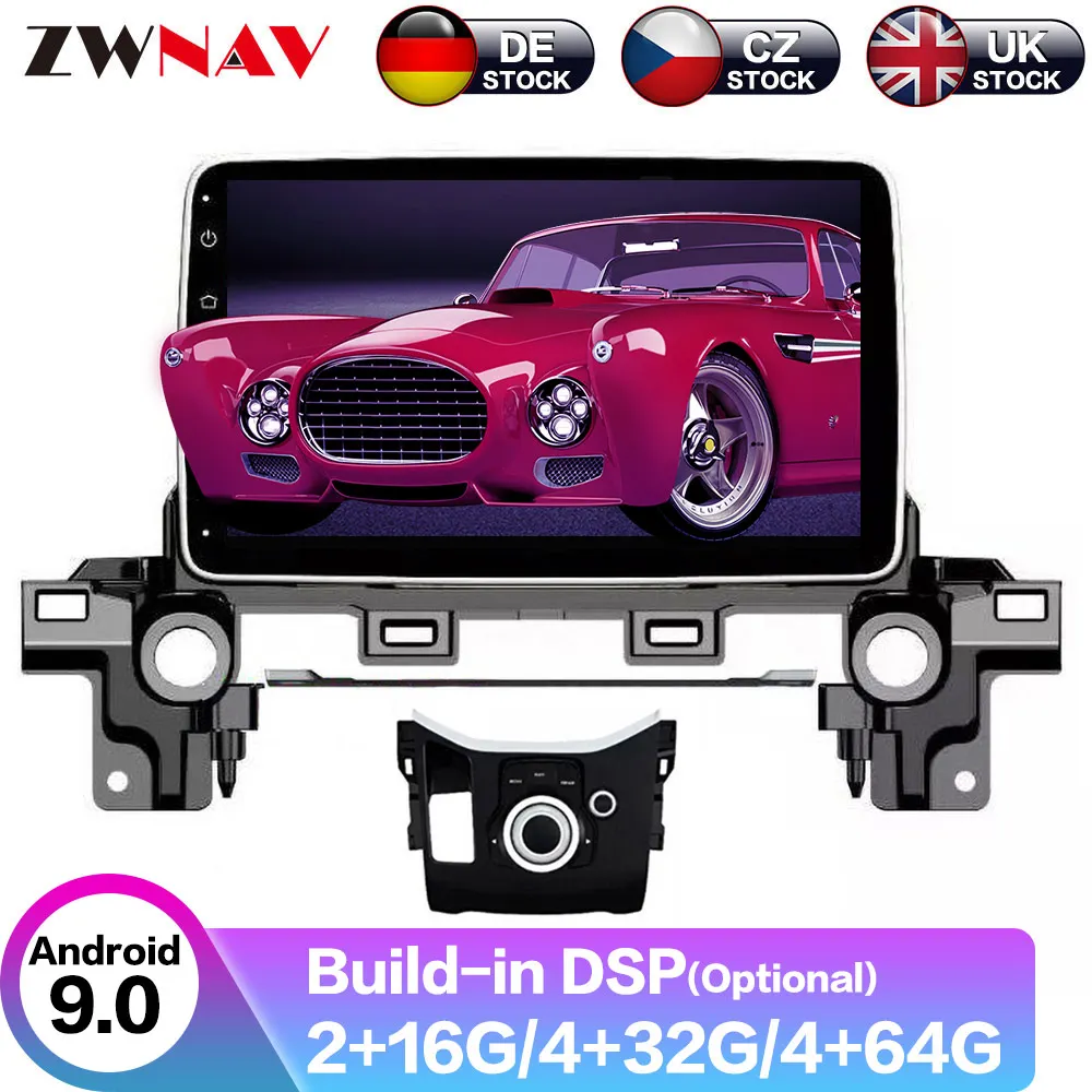 

Android 9 4+64G DSP Car No 2 din Player GPS Navigation For MAZDA CX-5 2017 Head Unit Multimedia Player Tape Recorder