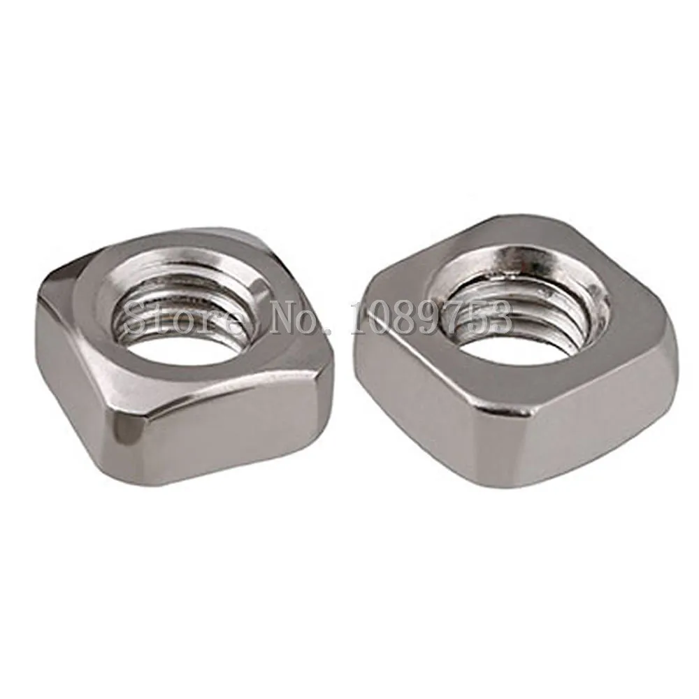 M3 M4 M5 M6 M8 M10 Sqaure Nuts A2 Stainless Steel DIN55_