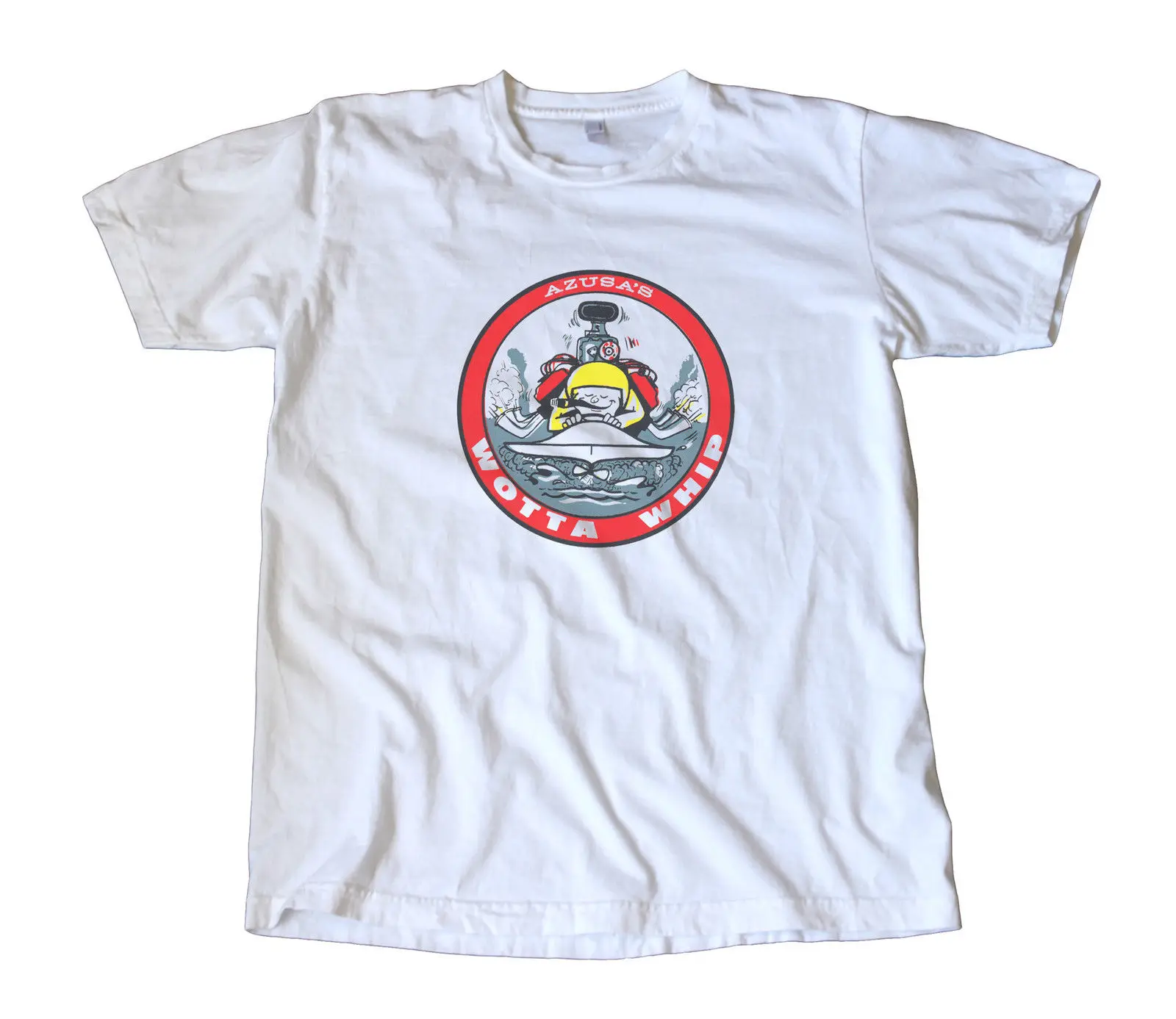 Винтаж Azusa's Wotta Whip Decal T-shirt-Hydrokart, Boat, Racing, speed Gift print T-shirt, хип-хоп tee shirt, NEW футболки arrival