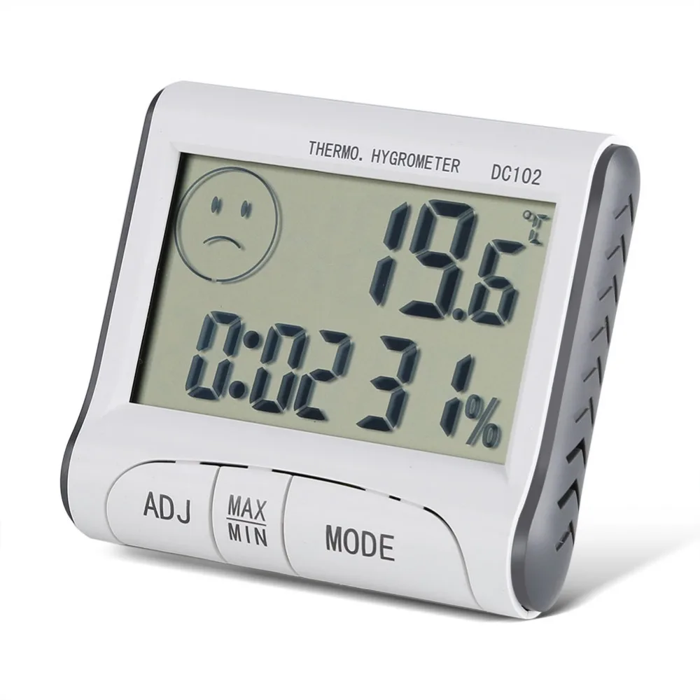 

Digital LCD Indoor Thermometer Hygrometer Room Temperature Humidity Meter Clock thermometer digital desk clock relojes mesa