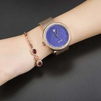 New Famous Brand Women's Luxury stainless steel Watch Women Fashion Casual Watches sparkling dial Quartz Wristwatch Reloj Mujer