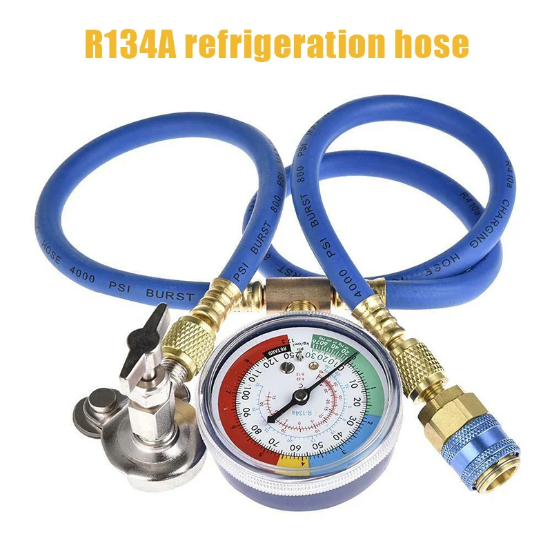 

Auto A/C R134A Refrigerant Recharger Hose Low Pressure Gauge Car Air Conditioning DAG-ship