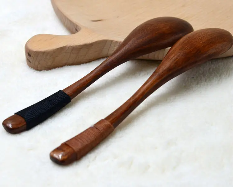 15-3cm Wooden Spoon Soup Coffee Dessert Ice Cream Cake Spoons Kids Tableware (8)