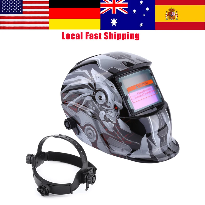 

Solar Auto Darkening Welder Mask Welding Helmet Mask TIG MIG Weld Welder Grinding Mask For Eye Face Protection New Arrival 2018