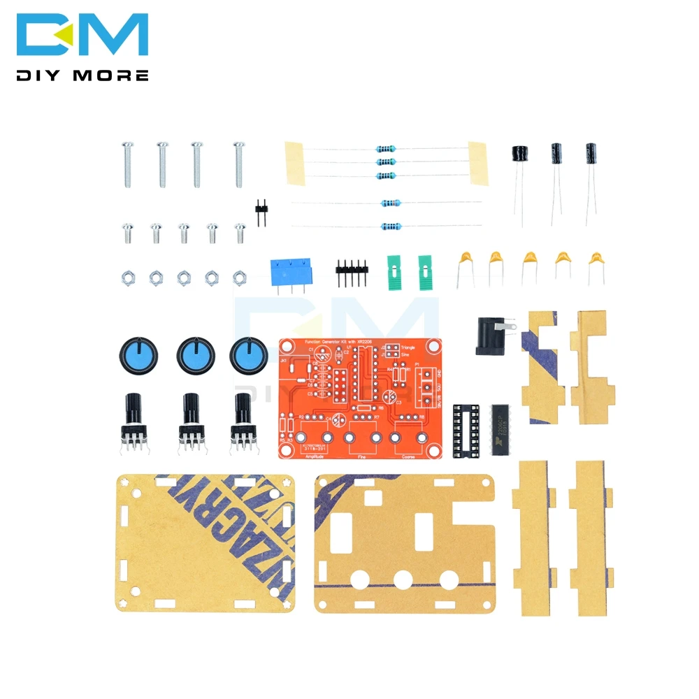 XR2206 генератор сигналов функция производителя плата генератора DIY Kit модуль синусоидальный треугольник квадратный выход 1 Гц-1 МГц+ чехол