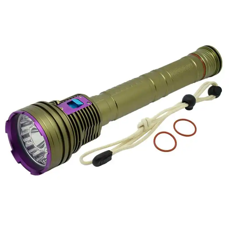 

Underwater Light Lantern for Spearfishing L2 Lamp Tactical Military Flashlight Scuba Diving Video Lamp XM-L2 U2 LED Dive Torch