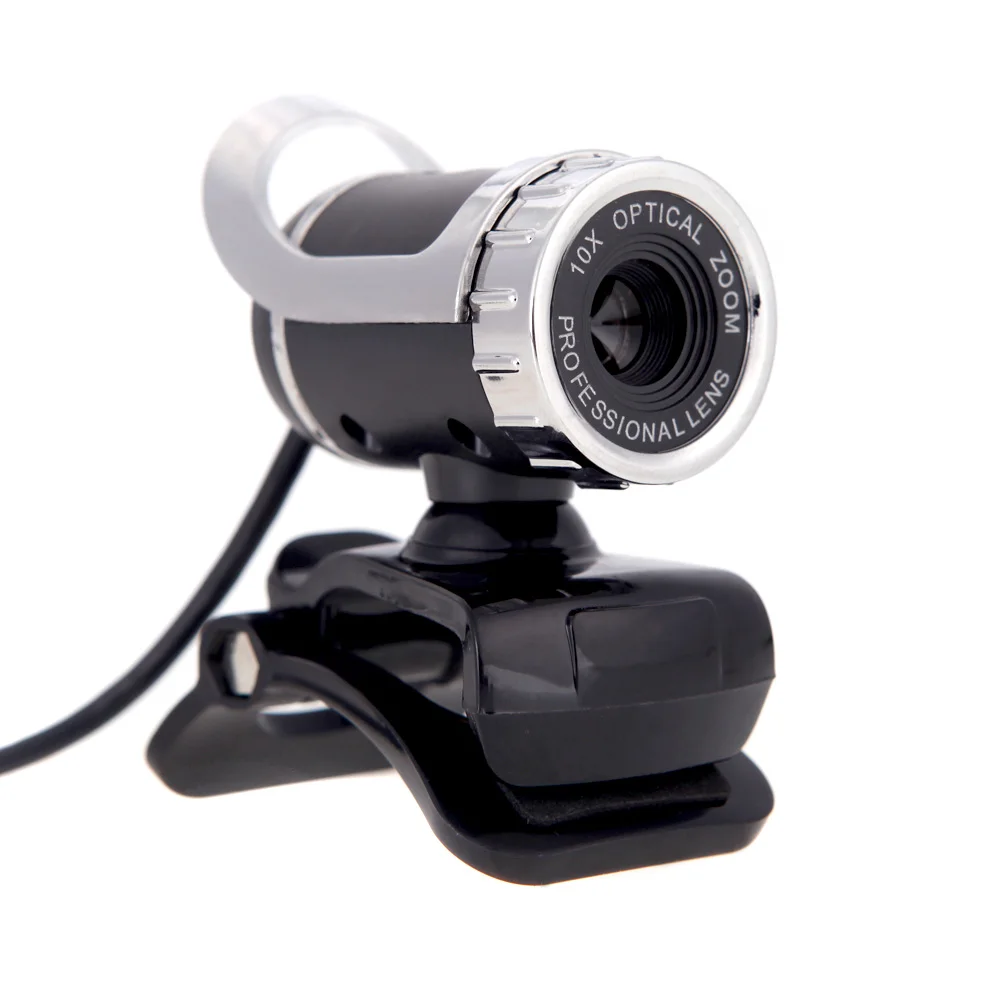 

360 Degree with MIC Web Cam USB 2.0 50 Megapixel HD Camera Clip-on for Desktop Skype Computer PC Laptop