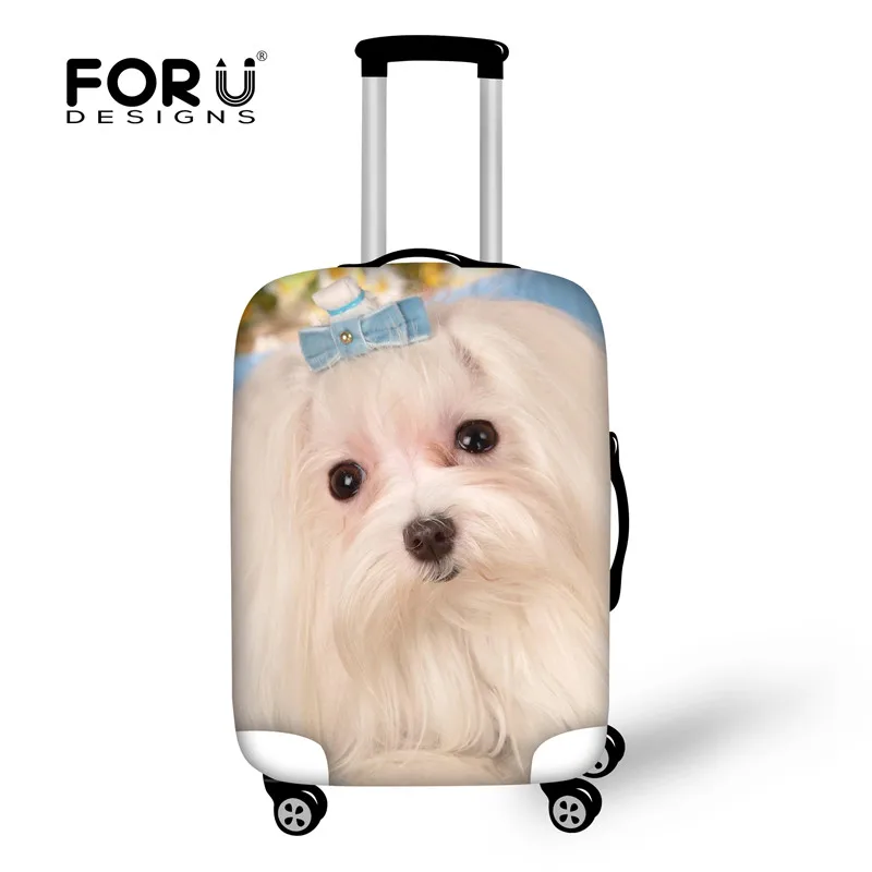 FORUDESIGNS, 3D Schnauzer, водонепроницаемый чехол для багажа, защитные пылезащитные Чехлы для собак, животных, Дорожный чемодан, чехол для 18-30 дюймов, чехлы - Цвет: H4532