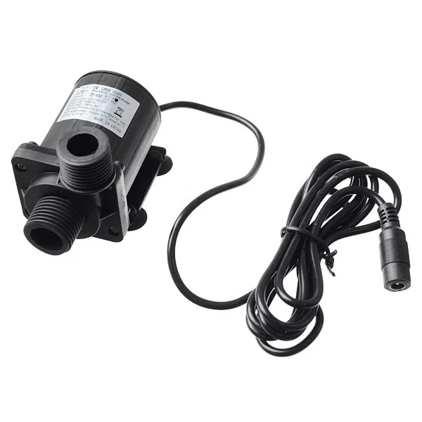 

HOT DC 12V 5.5M 1000L/H Brushless Motor Submersible Hot Water Pump Solar Cooling Small volume,high efficiency