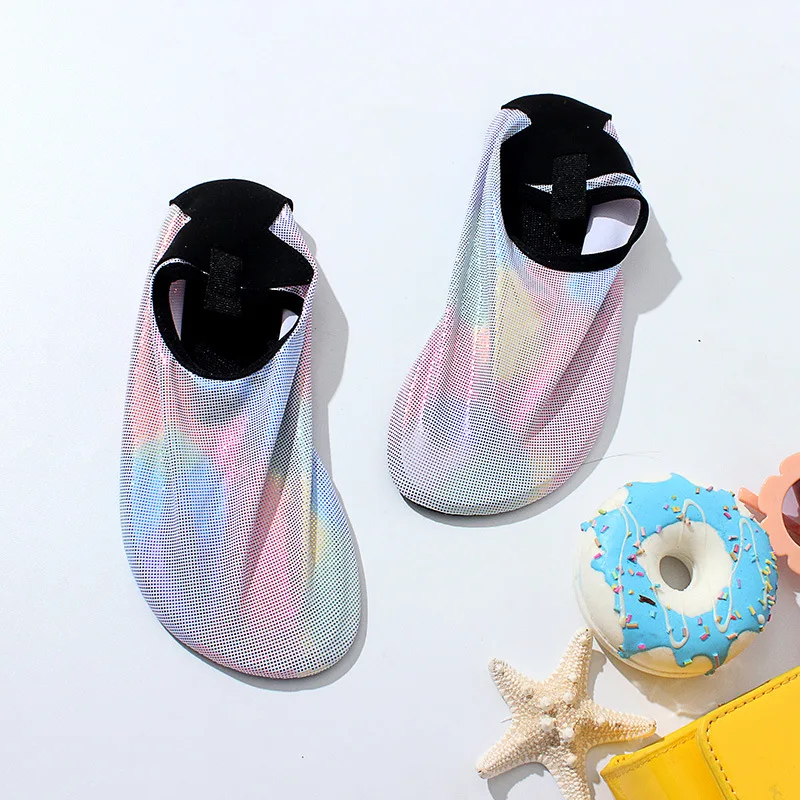 

2019 Summer Children Girl Swim Sneakers Colorful Mermaid Baby Swimming Shoes For 1~5 Age Girls Beach Swimming Water Sport Socks