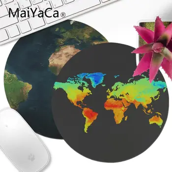 

MaiYaCa Non Slip PC Floral World Map1 Beautiful Anime Mouse Mat 20x20cm 22x22cm diameter round mouse pad