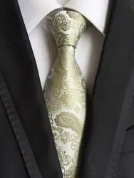 8 см для мужчин формальные галстук Одежда высшего качества галстуки с узором Роскошные Пейсли Галстуки