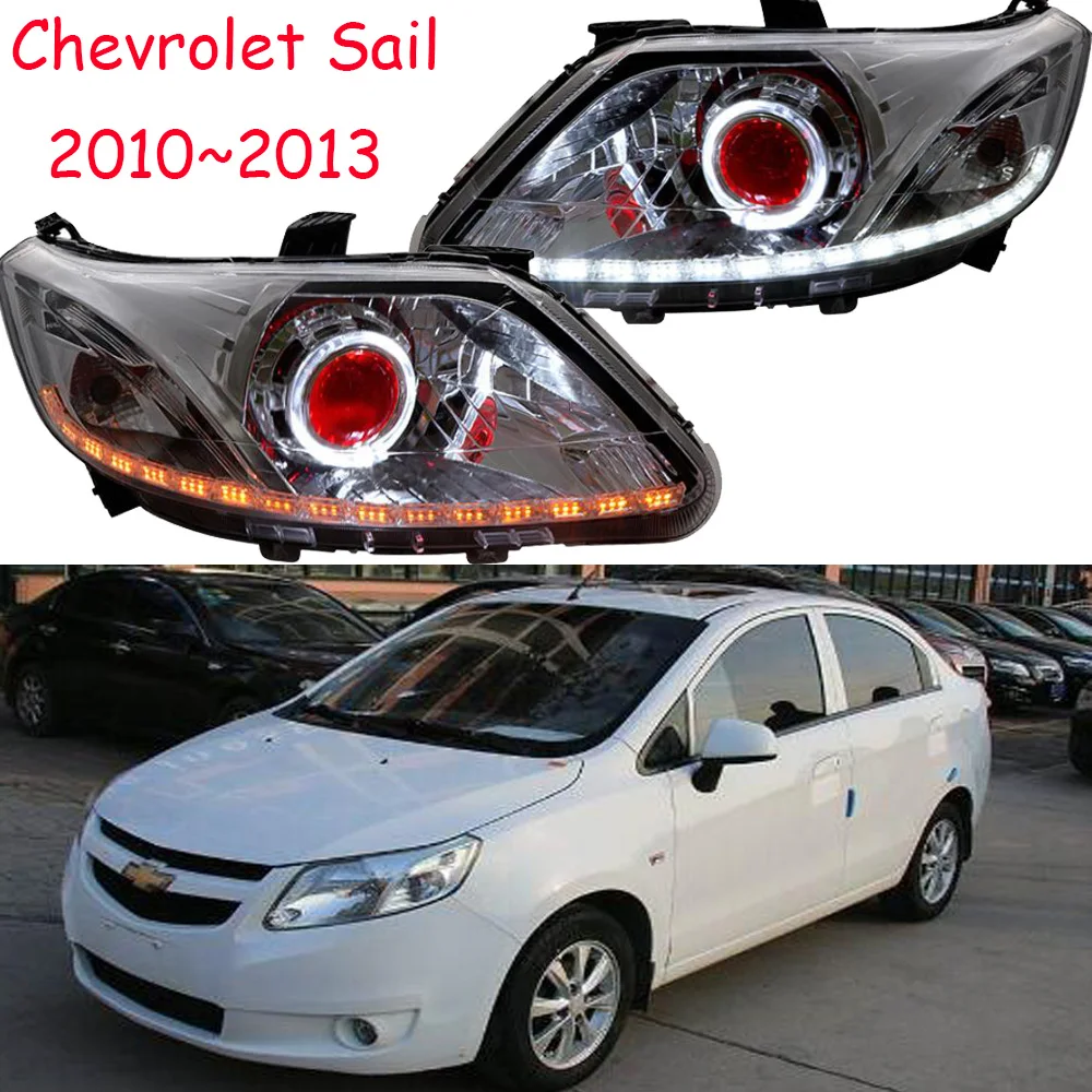 Бампер лампа для chevrolet Sail фара 2010 2012 2013 год DRL Bi Xenon объектив HI LO HID противотуманная фара парус задний фонарь