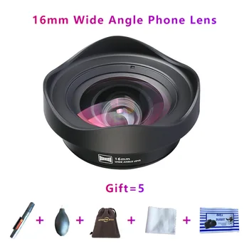 

brightin star 16mm 4K Wide Angle Phone lens Professinal Mobile Phone Lenses HD Camera lenses for iPhone X iPad 4 Xiaomi Samsung