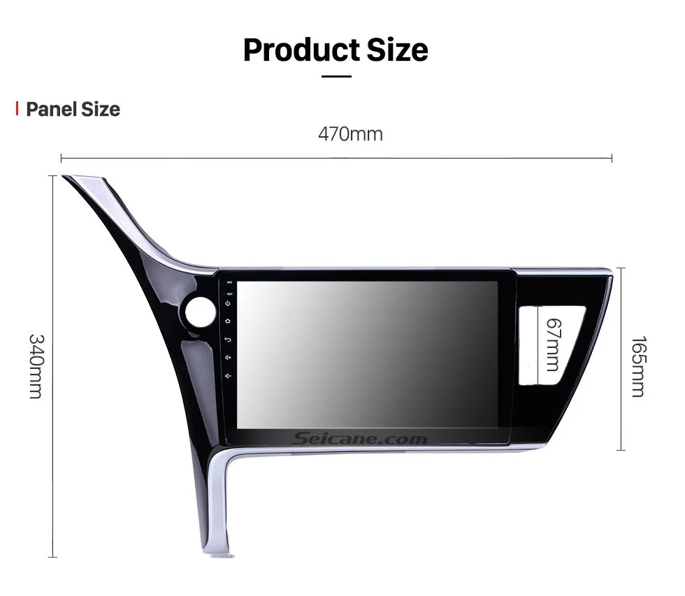 Excellent Seicane Android 8.1 Radio GPS Navigation System for Toyota Corolla (LHD) 2017 left driving 10.1 inch Bluetooth HD 1024*600 Touch 17