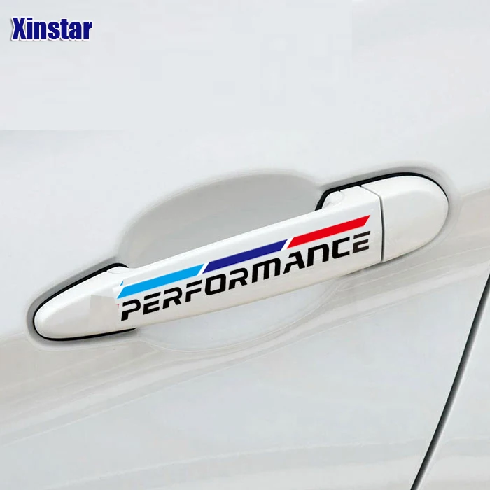 4 шт м входной мощности стикер для ручки автомобиля BMW F30 F10 316 318 320 330 335 520 530 550 750 E46 E60