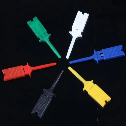 24pcs/lot 6 Color Plastic grabber SMD IC Multimeter test hook clip