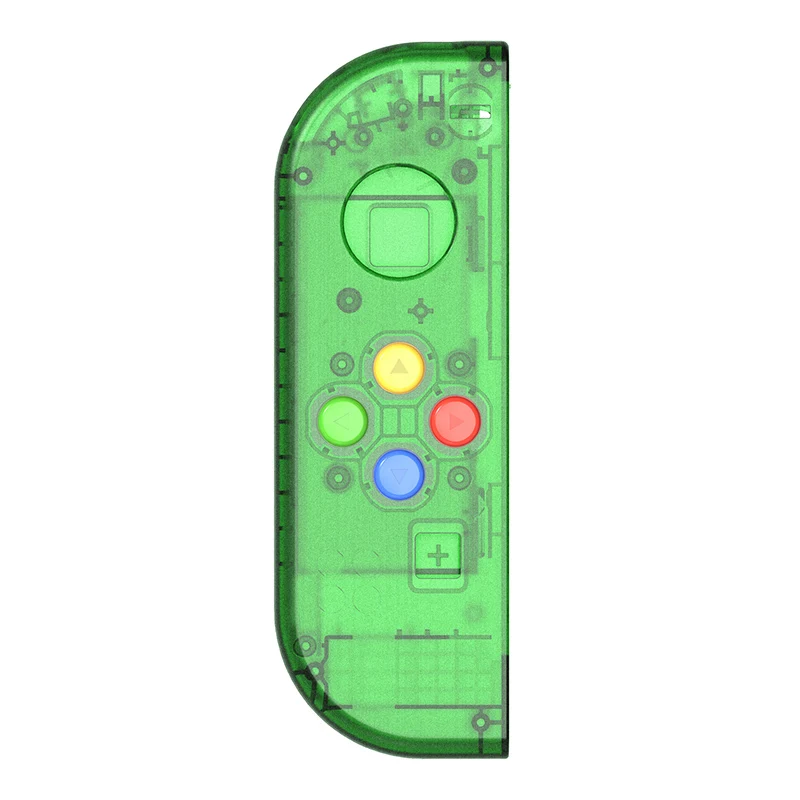 Фиолетовый, зеленый, красный корпус, сменная Крышка для kingd Switch Joy-Con Shell для NS Joy Cons, пластиковый чехол, аксессуары - Цвет: Green left joy con