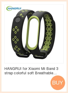 HANGRUI 3 mi Band 3 Аксессуары сменный ремешок для Xiaomi mi 3 браслет ремешок на запястье Banda3 нержавеющая сталь черный серебристый золотой