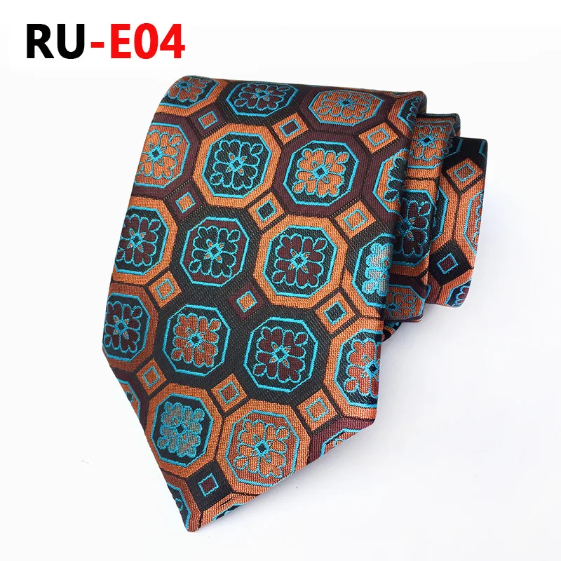 

A Variety of Styles Luxury Silk Jacquard Tie 8cm Fashion Geometric Flowers Tie Suit Business Ties