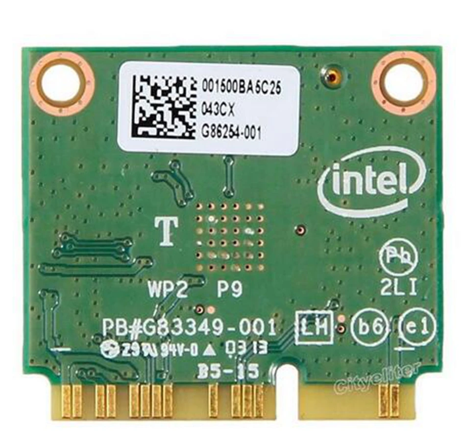 Двухдиапазонный беспроводной-AC 7260 Intel 7260HMW 7260AC 2,4G/5 Ghz 802.11ac MINI PCI-E 2x2 WiFi карта+ Bluetooth 4,0 Wlan адаптер