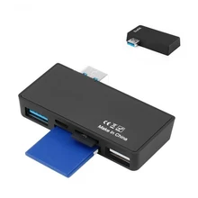 Мульти концентратор адаптер к USB 3,0+ USB 2,0+ SD TF кард-ридер+ Micro USB порт зарядки usb-разветвитель для microsoft Surface Pro