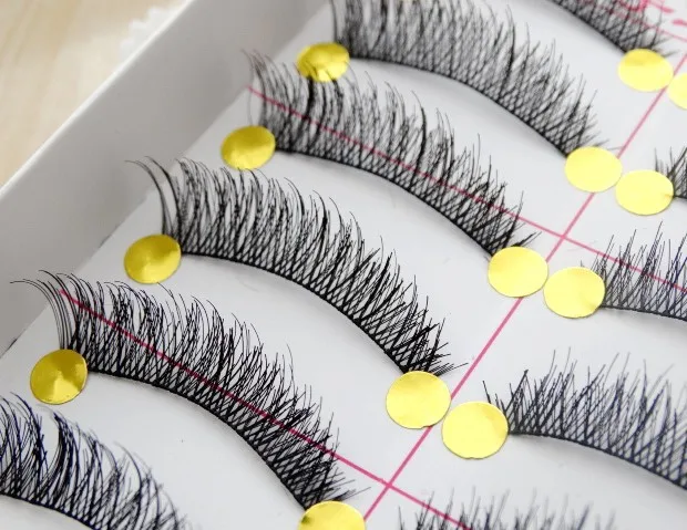 

Very Beautiful Eyelashes 10 Pairs/Lot Winged Beauty Supplies Eyelashes Individual False Eyelashes NOT Include Glue For Lashes