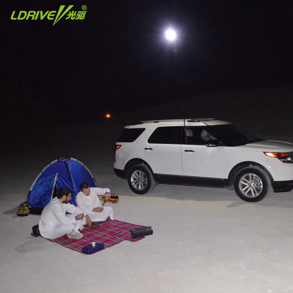 

High Brightness Car Outdoor Lantern Camping Lamp Light Car Styling 12V LED Telescopic Night Fishing Road Trip with RF Controller